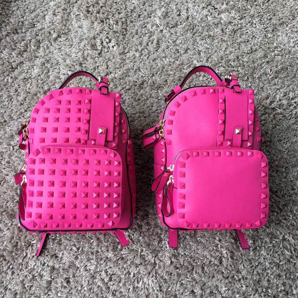 2016新作 Valentino ヴァレンティノスーパーコピー バックパック Rose Red
