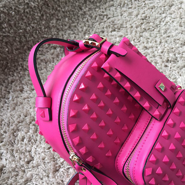 2016新作 Valentino ヴァレンティノスーパーコピー バックパック Rose Red