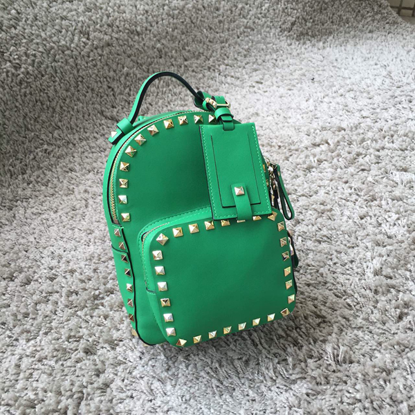 2016AW Valentino ヴァレンティノスーパーコピー★ 人気のロックスタッズバックパック ミニ Green