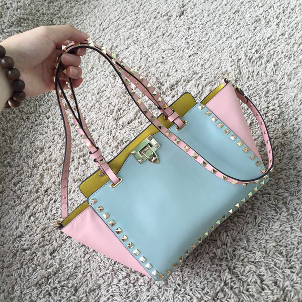 2016SS ☆Valentino ヴァレンティノスーパーコピー ヴァレンティノ☆ ROCKSTUD２WAYトート M/WATERCOLOR
