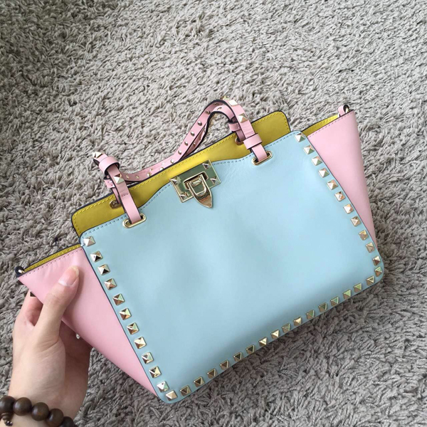 2016SS ☆Valentino ヴァレンティノスーパーコピー ヴァレンティノ☆ ROCKSTUD２WAYトート M/WATERCOLOR