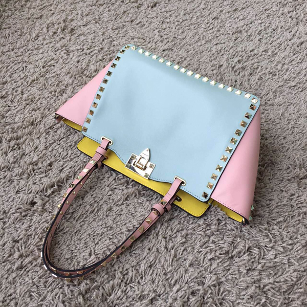 2016SS ☆Valentino ヴァレンティノスーパーコピー ヴァレンティノ☆ ROCKSTUD２WAYトート M/WATERCOLOR