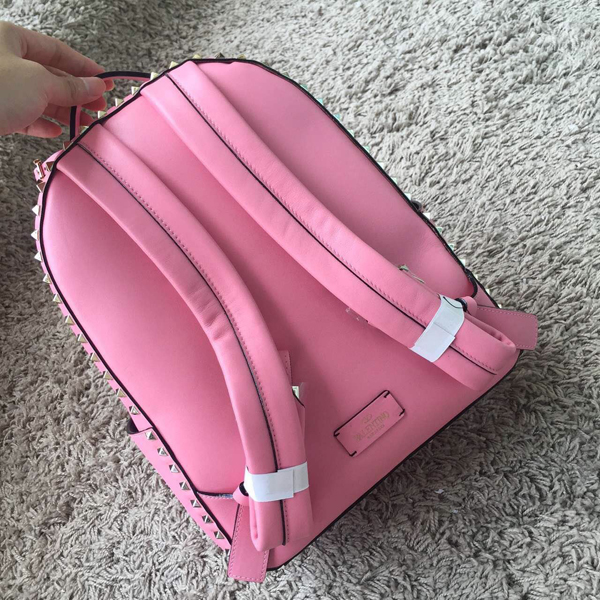 2016AW Valentino ヴァレンティノスーパーコピー ヴァレンティノ ロックスタッズ バックパック ピンク IW9B5399NWB