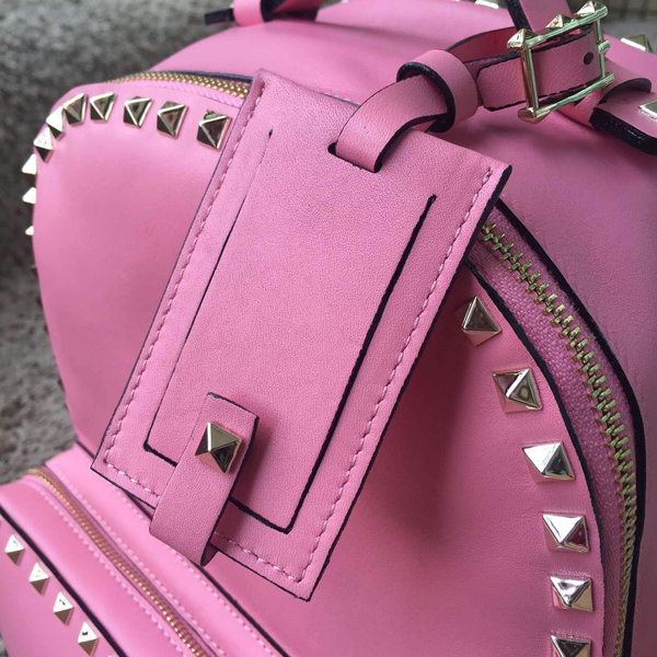 2016AW Valentino ヴァレンティノスーパーコピー ヴァレンティノ ロックスタッズ バックパック ピンク IW9B5399NWB