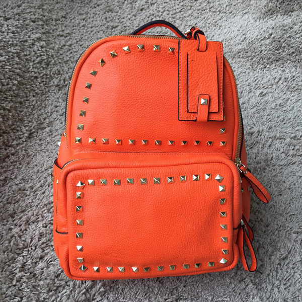 2016新作 Valentino ヴァレンティノスーパーコピー　バックパック　大 Orange！