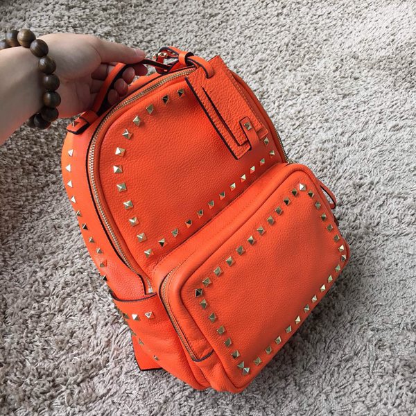 2016新作 Valentino ヴァレンティノスーパーコピー　バックパック　大 Orange！