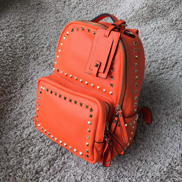 2016新作 Valentino ヴァレンティノスーパーコピー　バックパック　大 Orange！