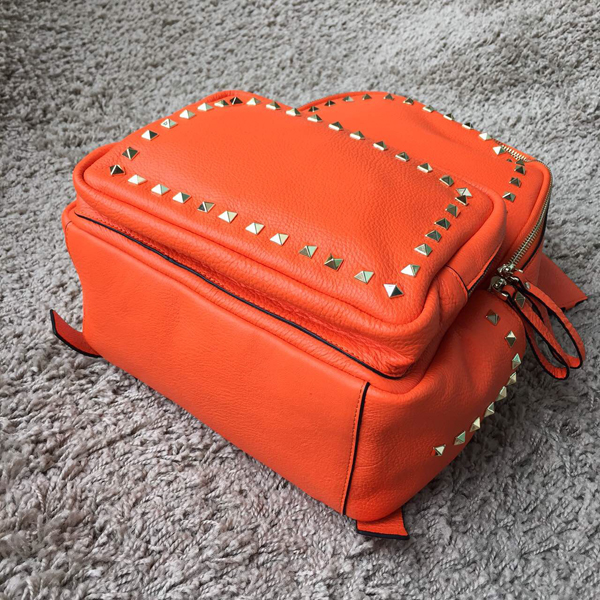 2016新作 Valentino ヴァレンティノスーパーコピー　バックパック　大 Orange！