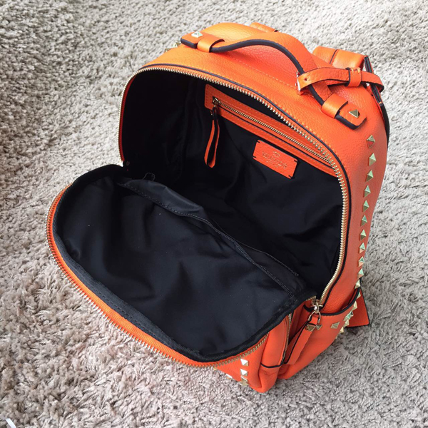 2016新作 Valentino ヴァレンティノスーパーコピー　バックパック　大 Orange！