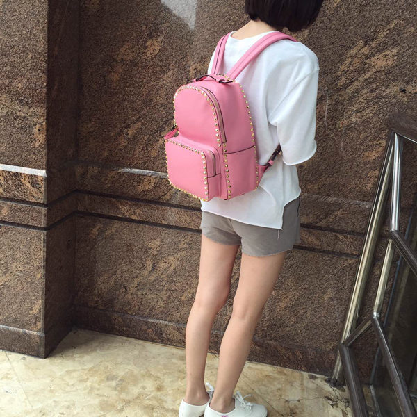 2016AW Valentino ヴァレンティノスーパーコピー　バックパック　大 Pink！