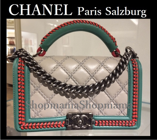 16SS Chanel シャネルスーパーコピーパリ‐ザルツブルグ/ハンドル付きボーイバック【CHANEL】Lt Grey