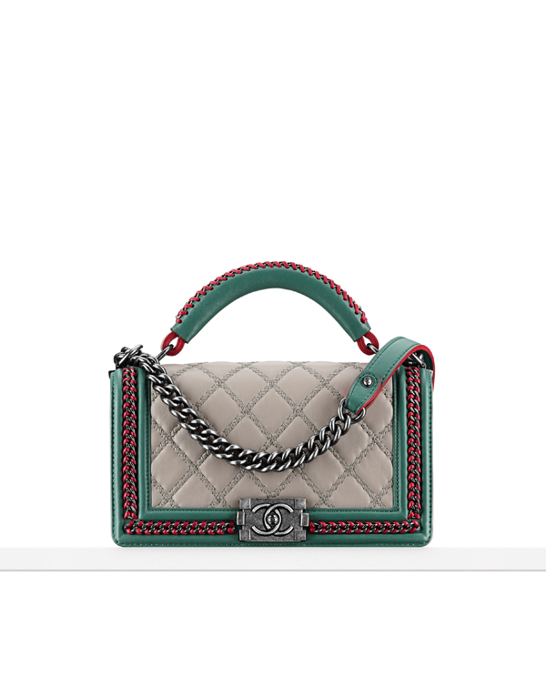 16SS Chanel シャネルスーパーコピーパリ‐ザルツブルグ/ハンドル付きボーイバック【CHANEL】Lt Grey