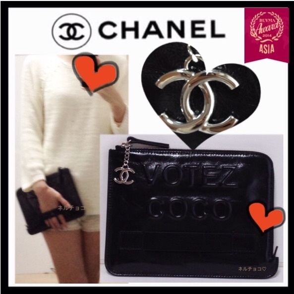 《新作限定 早い者勝ち 》2016春夏新作 2016春夏新作 Chanel シャネルスーパーコピー　カーフスキンスモールポーチ　ブラッ