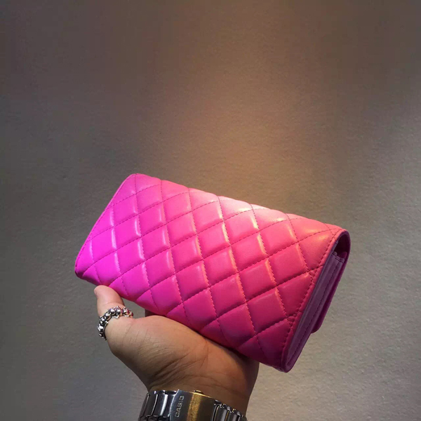 2016春夏新作 Chanel シャネルスーパーコピー 長財布　グラデーションピンク