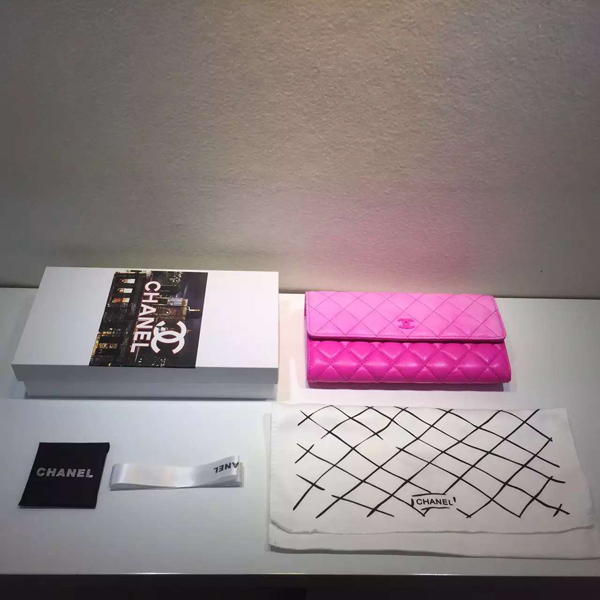 2016春夏新作 Chanel シャネルスーパーコピー 長財布　グラデーションピンク