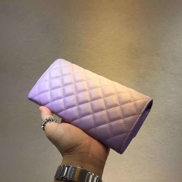 2016春夏新作 Chanel シャネルスーパーコピー《少数入荷 美グラデ 》 Zip Wallet