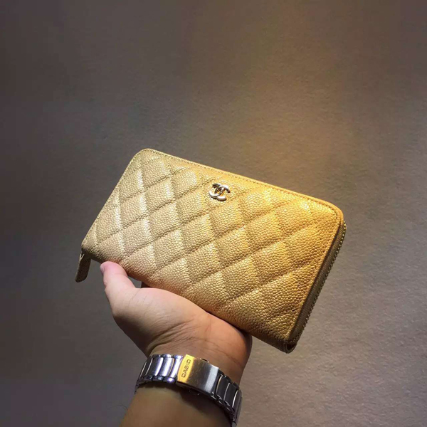 2016夏 シャネル財布スーパーコピー Chanel スマホ入る 大人なChevron小財布 C23069