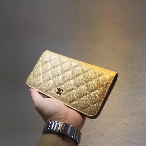 【2016年春夏】Chanel シャネルスーパーコピー  2つ折り長財布