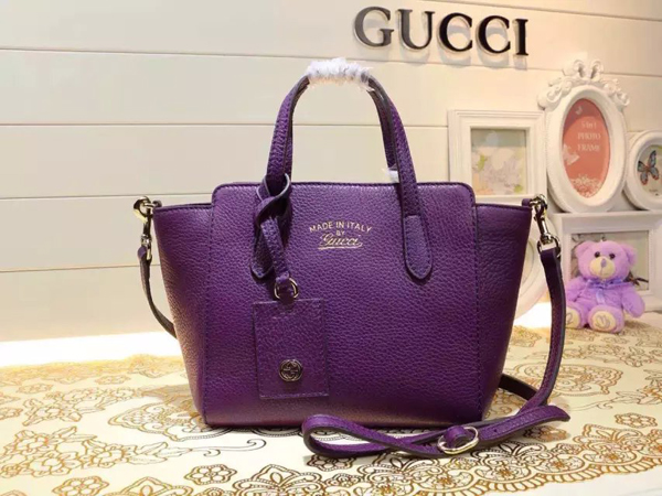 2016新作☆GUCCI☆グッチバッグスーパーコピー  ミニ レザー トップハンドルバッグ フューシャ 368827 CAO0G 5614