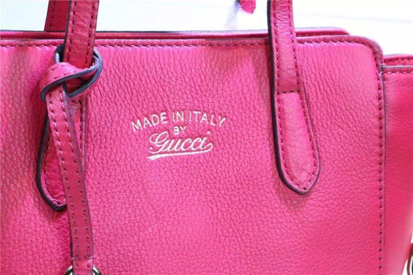 2016☆GUCCI☆グッチスーパーコピー ミニ レザー トップハンドルバッグ ローズ 368827 CAO0G 5535
