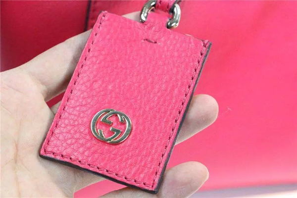 2016☆GUCCI☆グッチスーパーコピー ミニ レザー トップハンドルバッグ ローズ 368827 CAO0G 5535