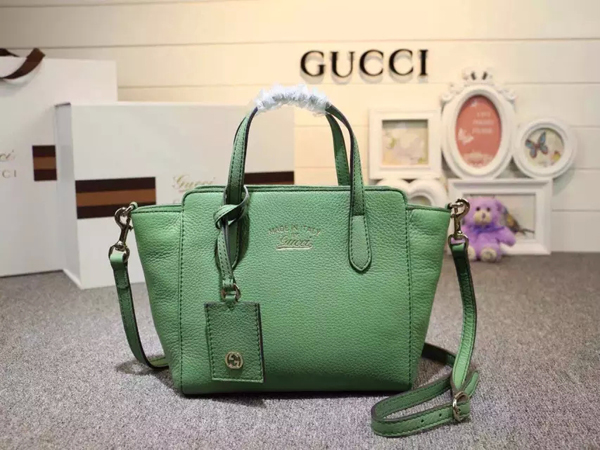 イチオシ★2016新作【 GUCCI 】グッチスーパーコピー swing mini leather top handle bag green