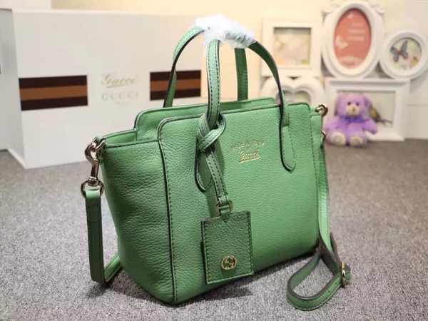 イチオシ★2016新作【 GUCCI 】グッチスーパーコピー swing mini leather top handle bag green