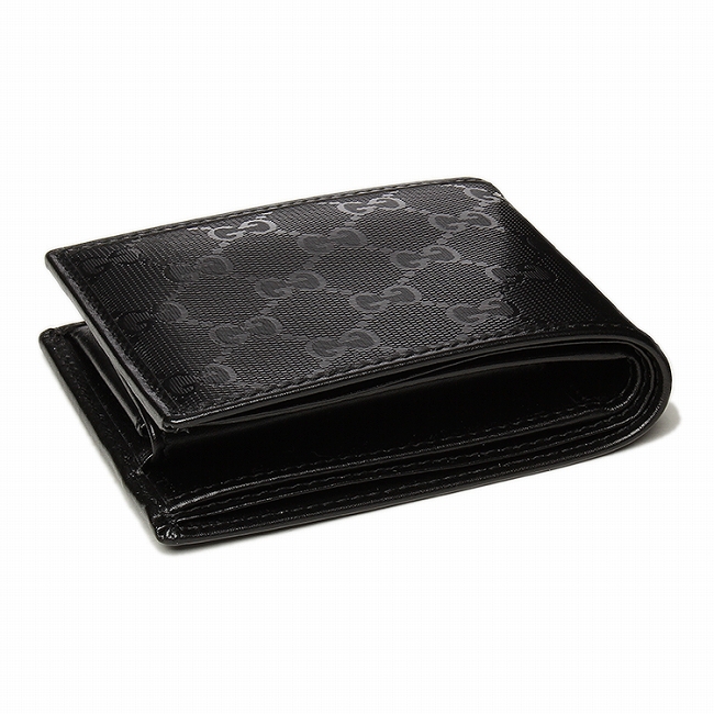 グッチ GUCCI 224122 FU49N 1000 インプリメ 2つ折財布 ブラック