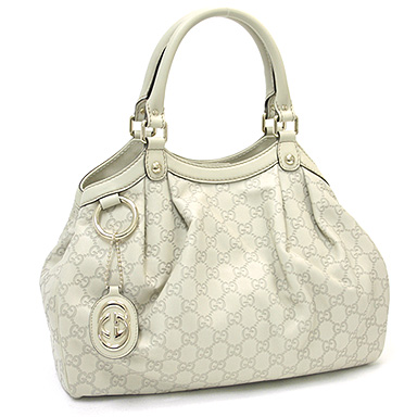 グッチ GUCCI 211944 AA61G 9022 グッチシマ スーキー ミディアム SUKEY MEDIUM ハンドバッグ/トートバッグ オフホワイト