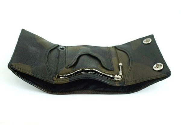 クロムハーツ CHクロス パッチ付 ３フォールド ウォレット カモ Chromehearts 049