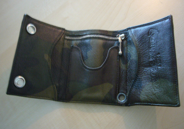 クロムハーツ CHクロス パッチ付 ３フォールド ウォレット カモ Chromehearts 049