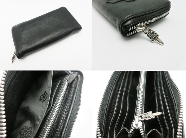 国内発/クロムハーツ/ベビーバンクローバー/ 小銭入れ分離/BLK Chromehearts62