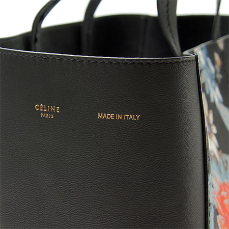 セリーヌ/CELINE/ レザートートバッグ/CABAS /ブラック×マルチカラー 16440 3lhd 20rp 
