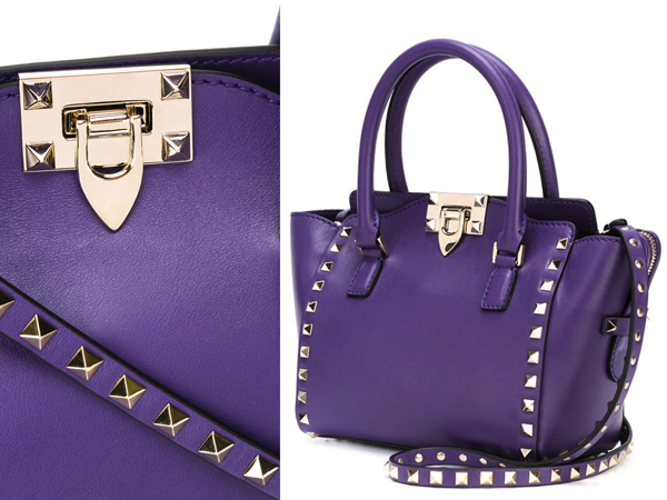 16AW V212 Valentino ヴァレンティノスーパーコピー ‘Rockstud’ tube mini trapeze tote