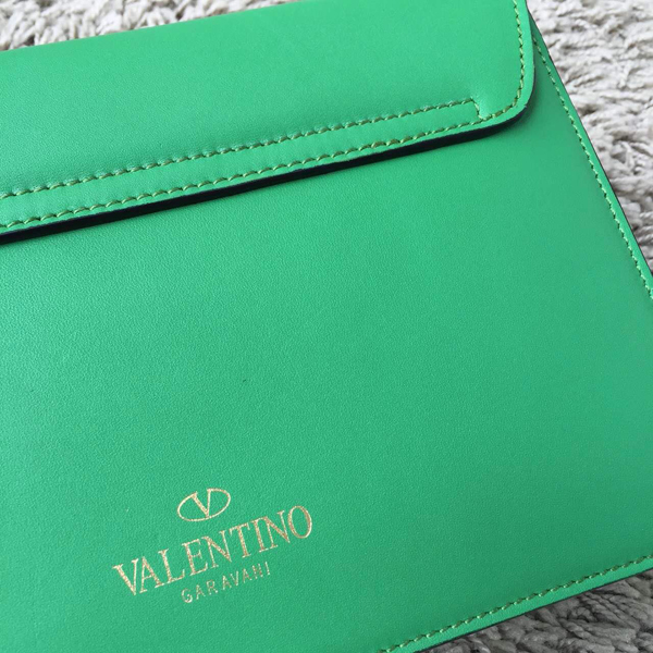 2016AW セレブ愛用者多数☆Valentino ヴァレンティノスーパーコピー☆ Green L'Amour Leather Shoulder Bag