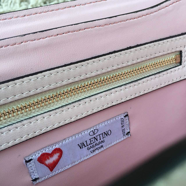 2016AW セレブ愛用者多数☆Valentino ヴァレンティノスーパーコピー☆ White L'Amour Leather Shoulder Bag