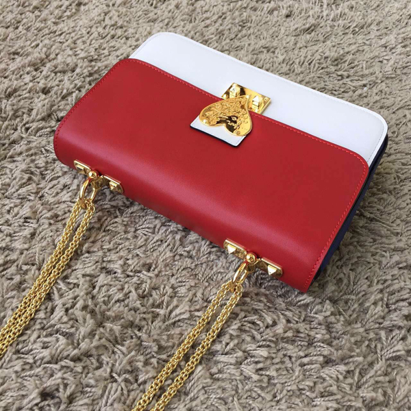 2016新作 セレブ愛用者多数☆Valentino ヴァレンティノスーパーコピー☆ Red/White L'Amour Leather Shoulder Bag