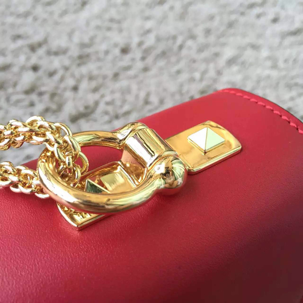 2016新作 セレブ愛用者多数☆Valentino ヴァレンティノスーパーコピー☆ Red/White L'Amour Leather Shoulder Bag