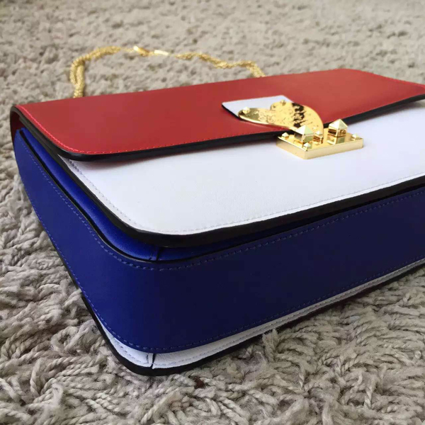 2016新作 セレブ愛用者多数☆Valentino ヴァレンティノスーパーコピー☆ Red/White L'Amour Leather Shoulder Bag