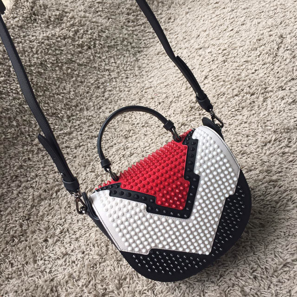 2016新作 Christian Louboutin クリスチャン ルブタンコピーたエレガントキュート Panettone Degradeスパイクバッグ Multi-Color