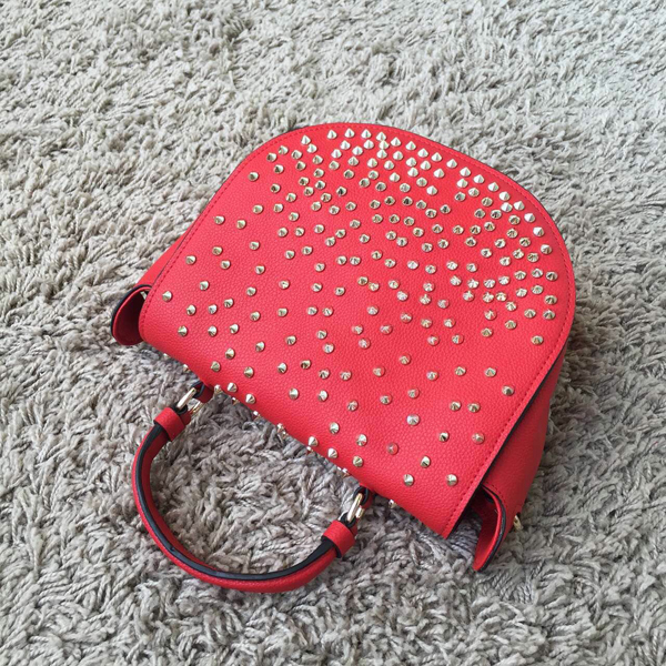 2016新作 Christian Louboutin クリスチャン ルブタンコピーたエレガントキュート Panettone Degradeスパイクバッグ Red