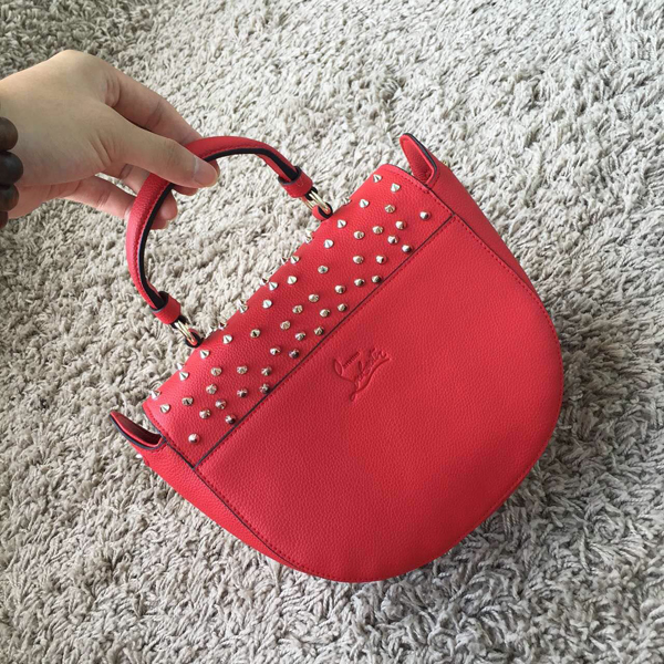 2016新作 Christian Louboutin クリスチャン ルブタンコピーたエレガントキュート Panettone Degradeスパイクバッグ Red