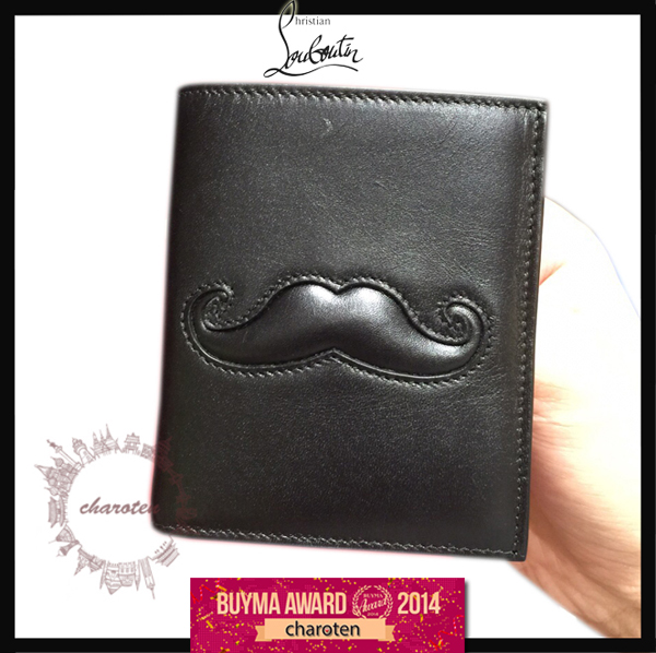 2016年春夏!クリスチャン ルブタン財布スーパーコピー Christian Louboutin お髭デザイン paros mustache 折り財布