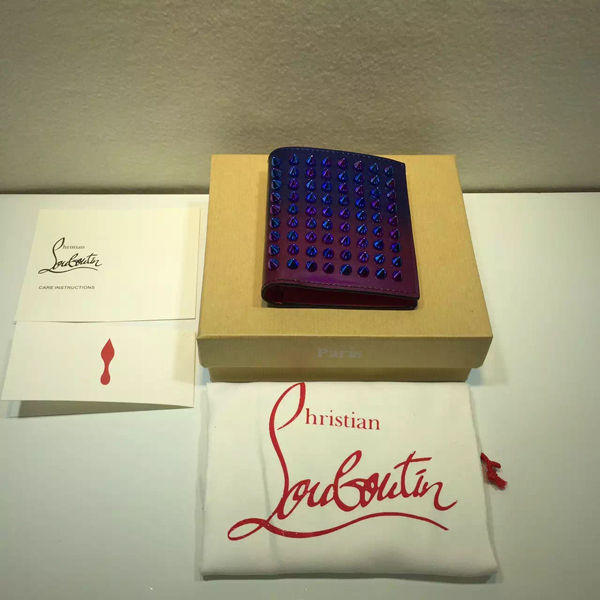 クリスチャン ルブタン財布スーパーコピー Christian Louboutin◆Paros Spikes Wallet