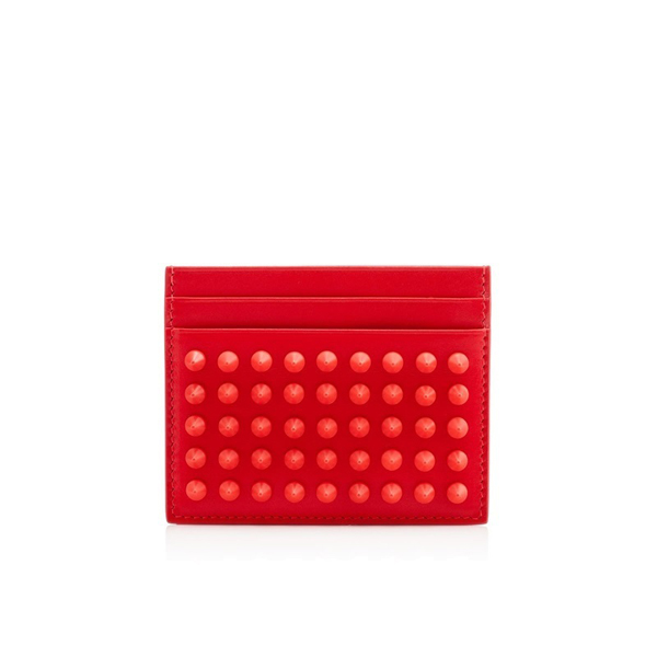 2016秋冬新作 Christian Louboutin クリスチャン ルブタン財布スーパーコピー カードホルダー Kios コラゾンレッド