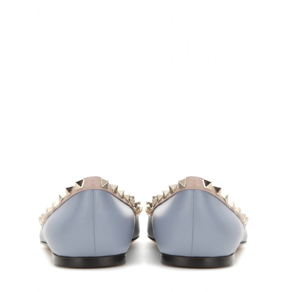 2016AW Valentino ヴァレンティノスーパーコピーライトブルーRockスタッズバレリーナ