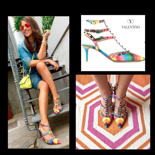 2016SS Valentino ヴァレンティノスーパーコピー ロックスタッズパンプス 1973 7cmヒール