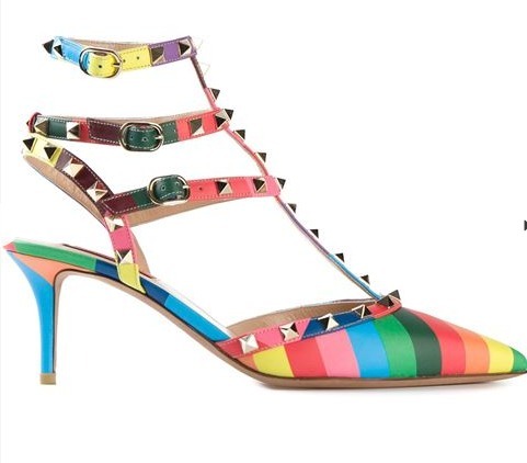 2016SS Valentino ヴァレンティノスーパーコピー ロックスタッズパンプス 1973 7cmヒール