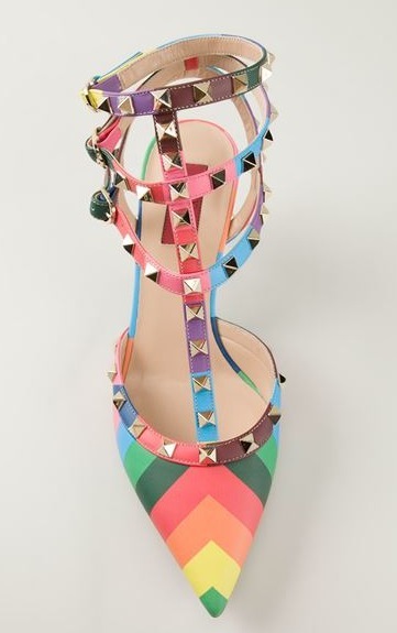 2016SS Valentino ヴァレンティノスーパーコピー ロックスタッズパンプス 1973 7cmヒール