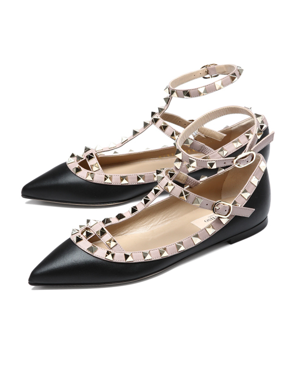 2016SS Valentino ヴァレンティノスーパーコピー(ヴァレンティノ) ポインテッドトゥ バレエシューズ